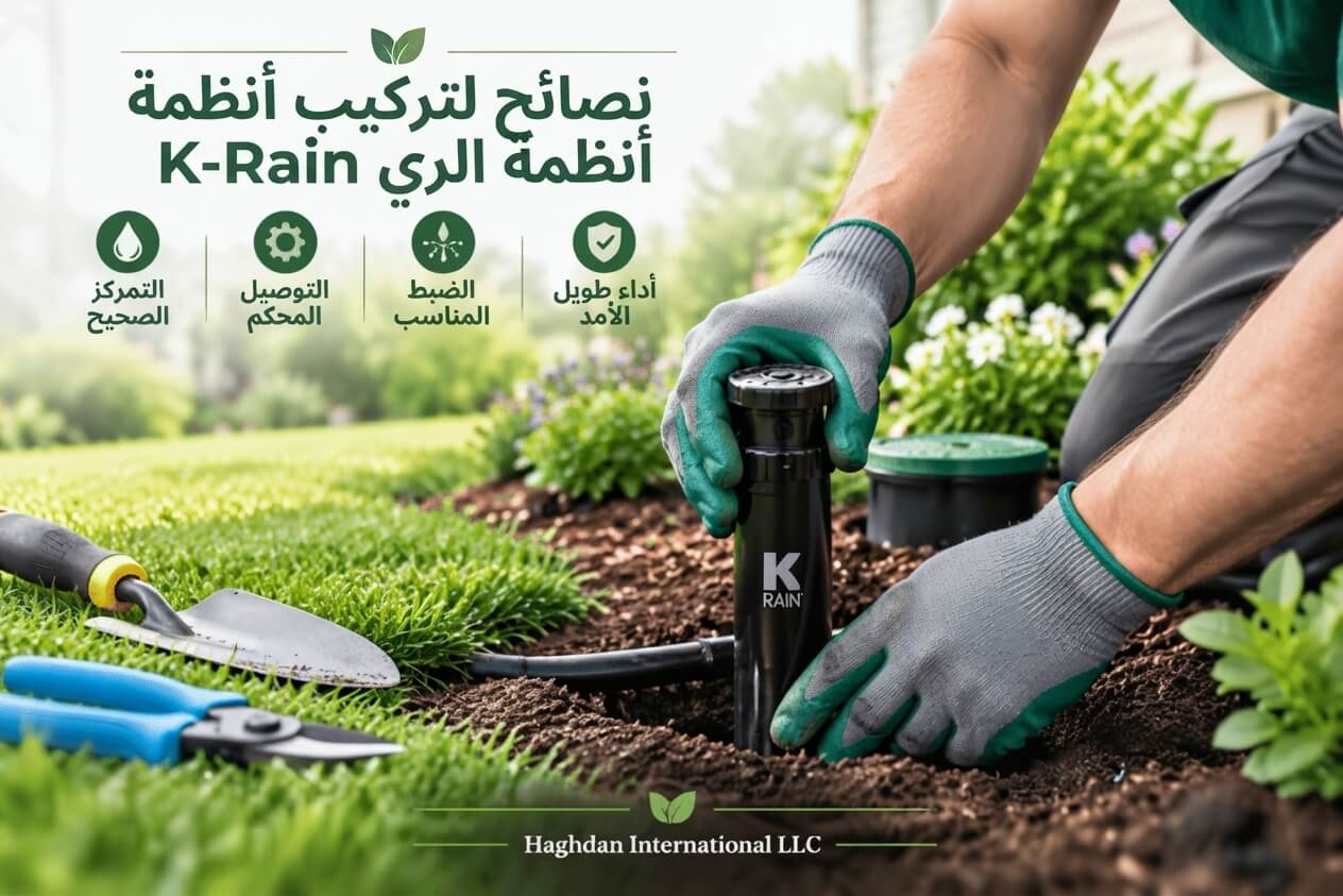 نصائح لتركيب أنظمة الري K-Rain